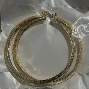 Elegant Gold Hoop Earrings